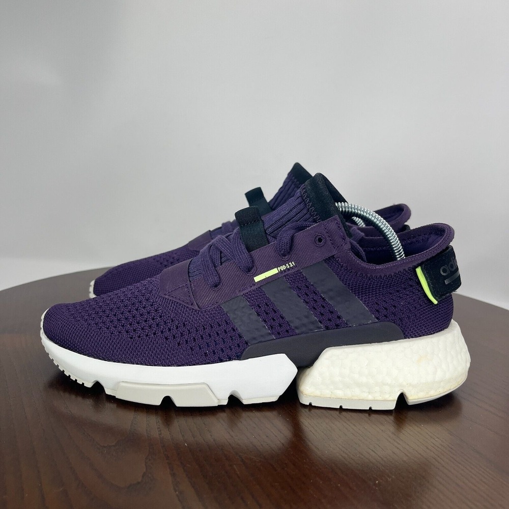 Adidas POD-S3.1 Shoes Women's 8 Purple White Athletic Running Sneakers CG6177